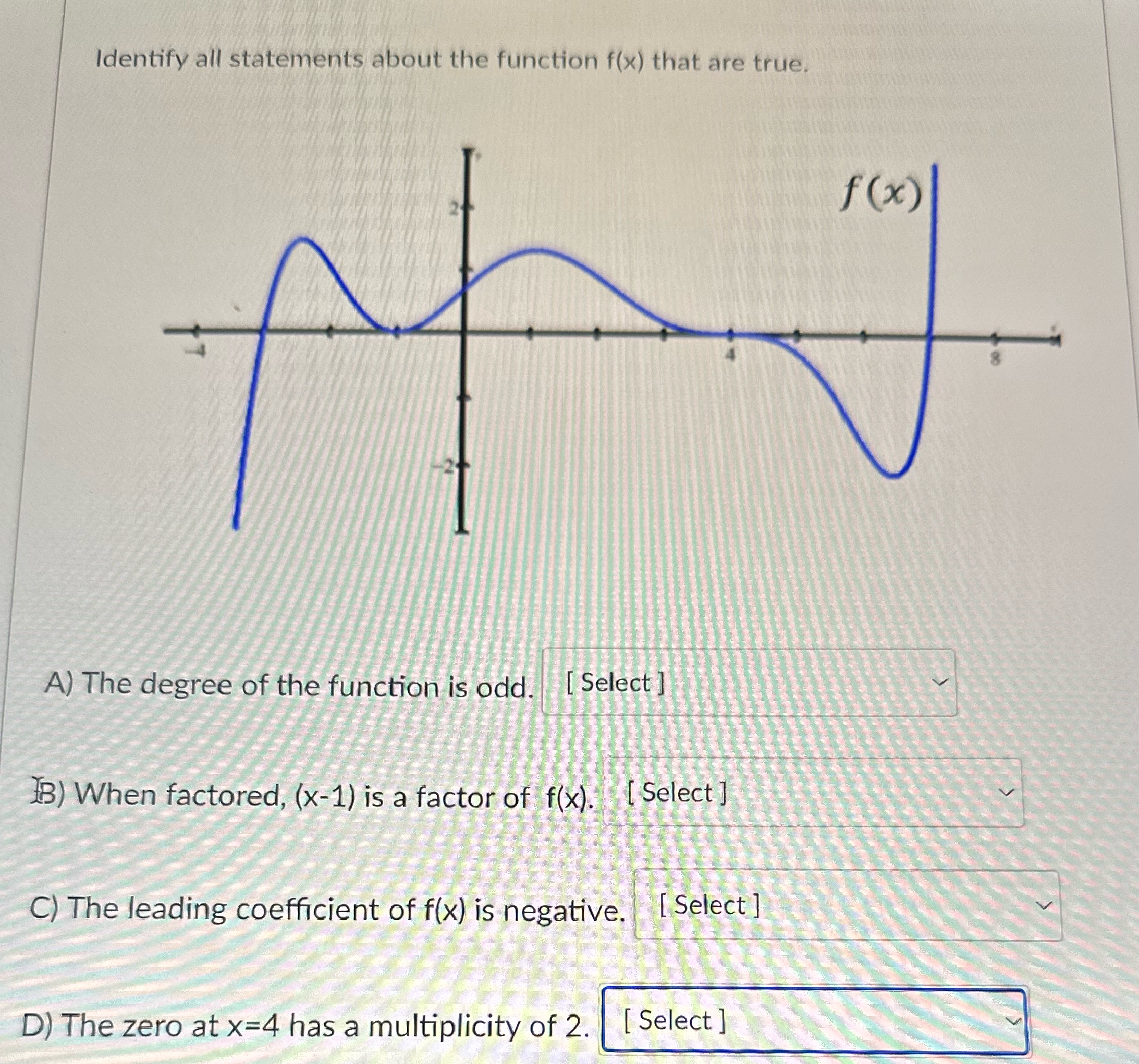 Answer the questions using true or false.