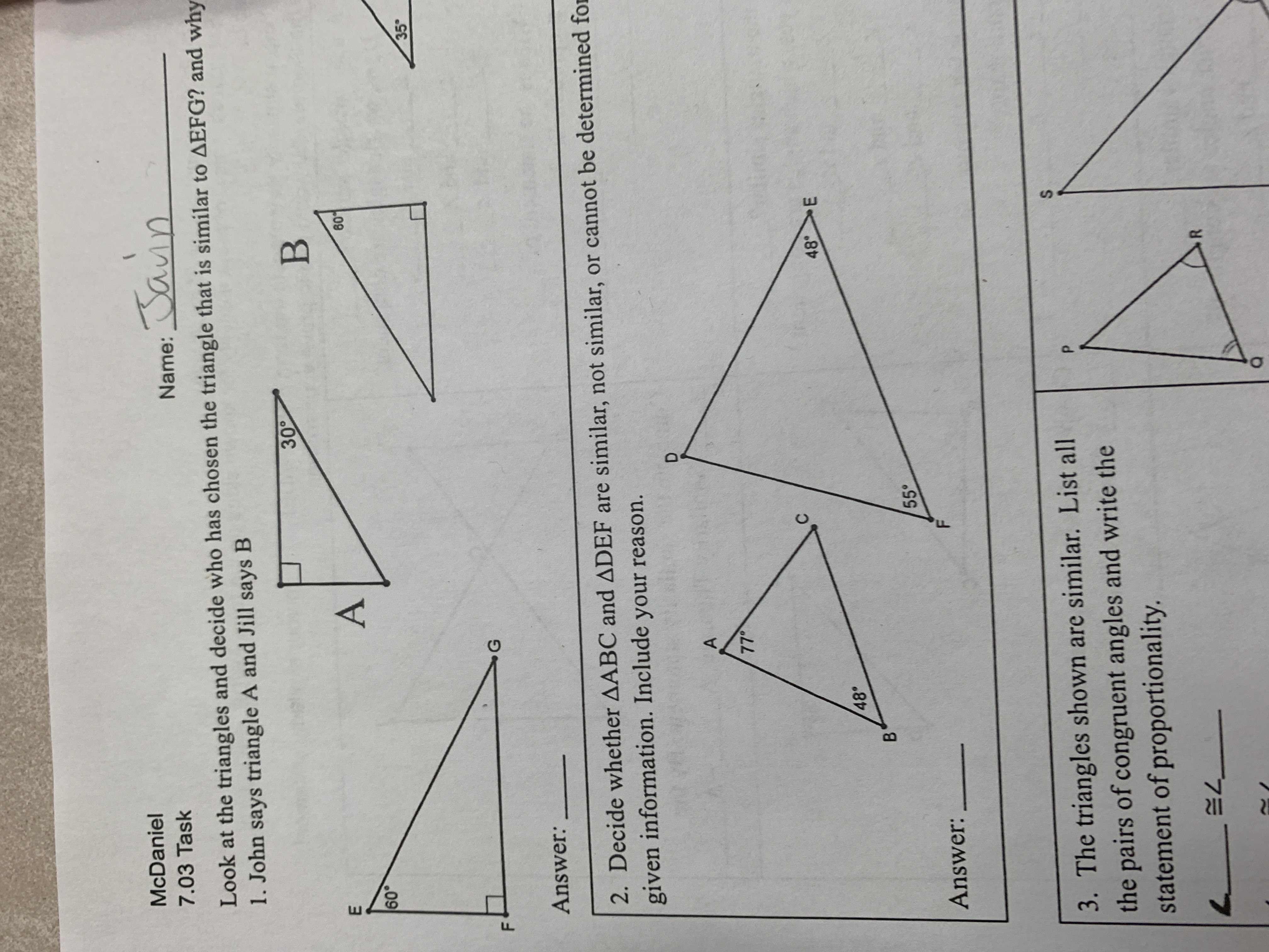 McDaniel 7.03 Task Name : Jaun Look at the