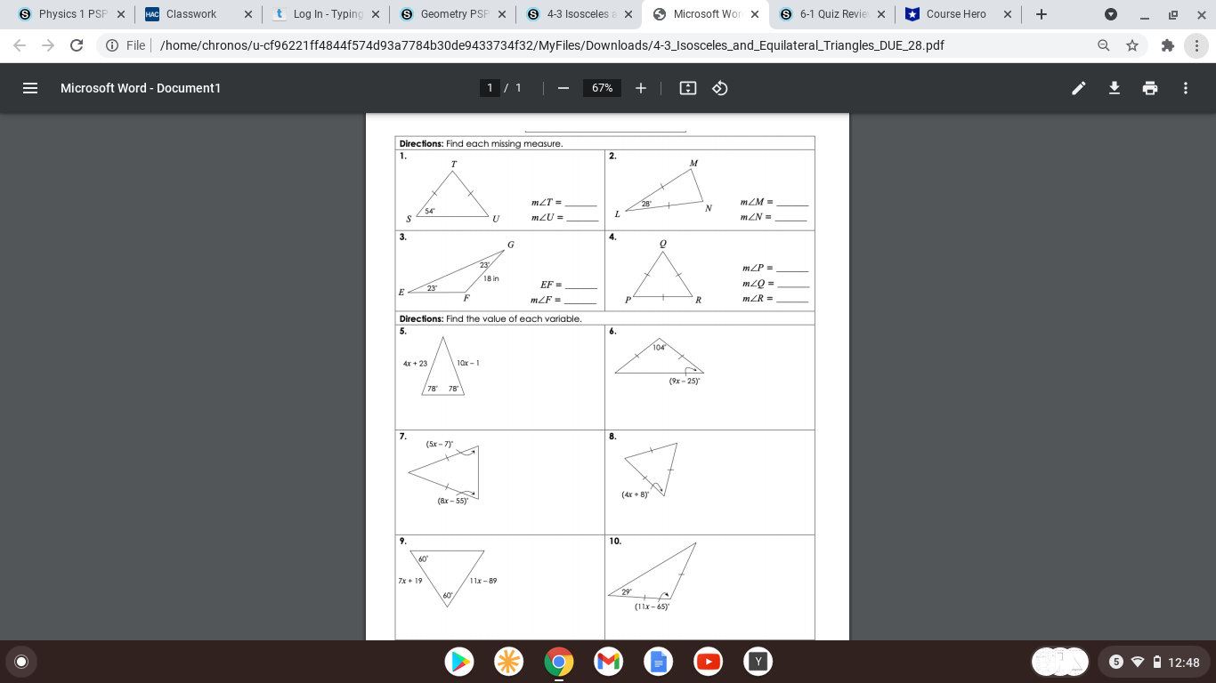 please help S Physics 1 PSP X MAC Classwork X t