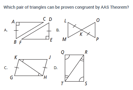 Which pair of triangles can be proven congruent