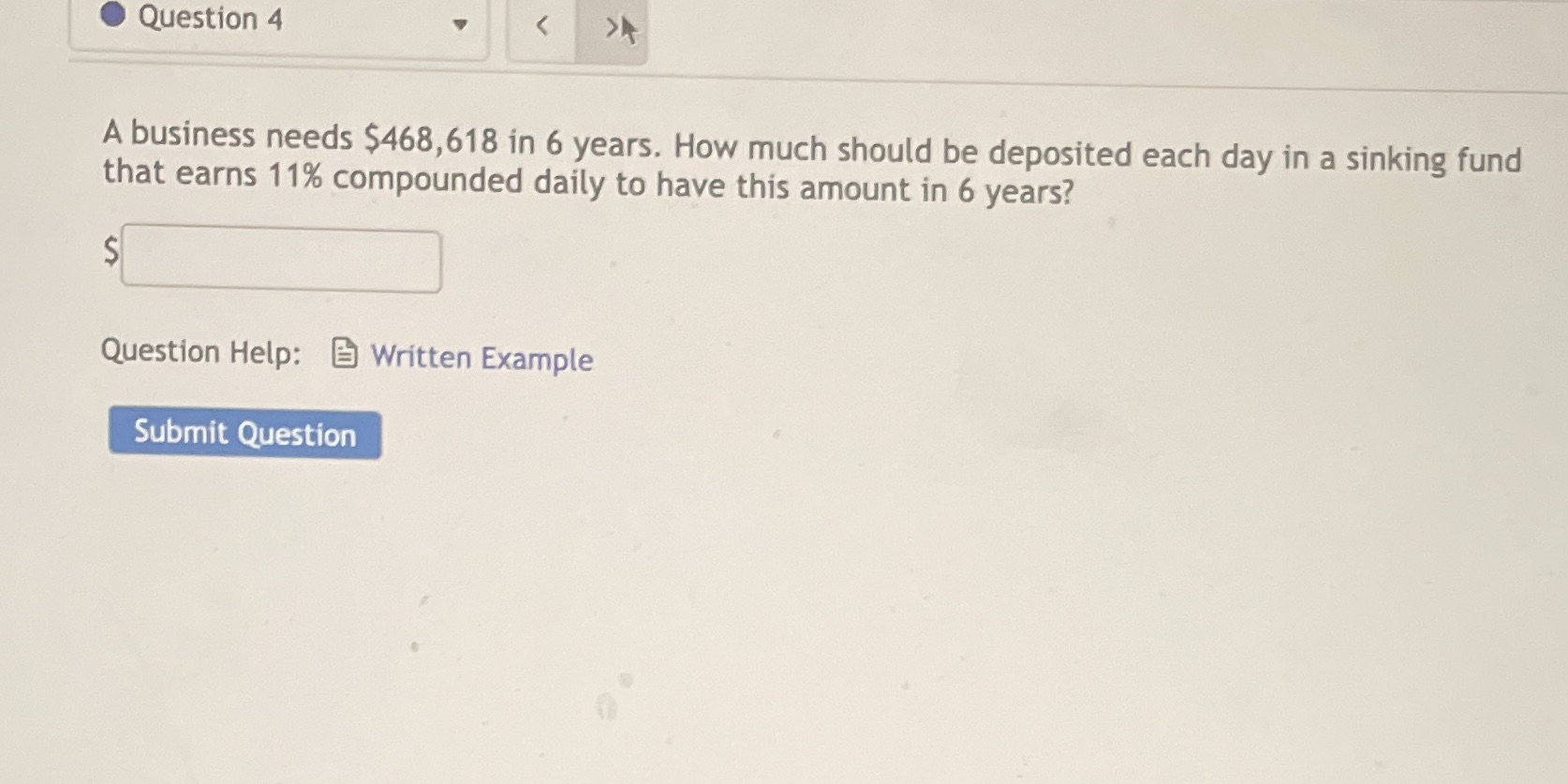 Question 4 <  style=