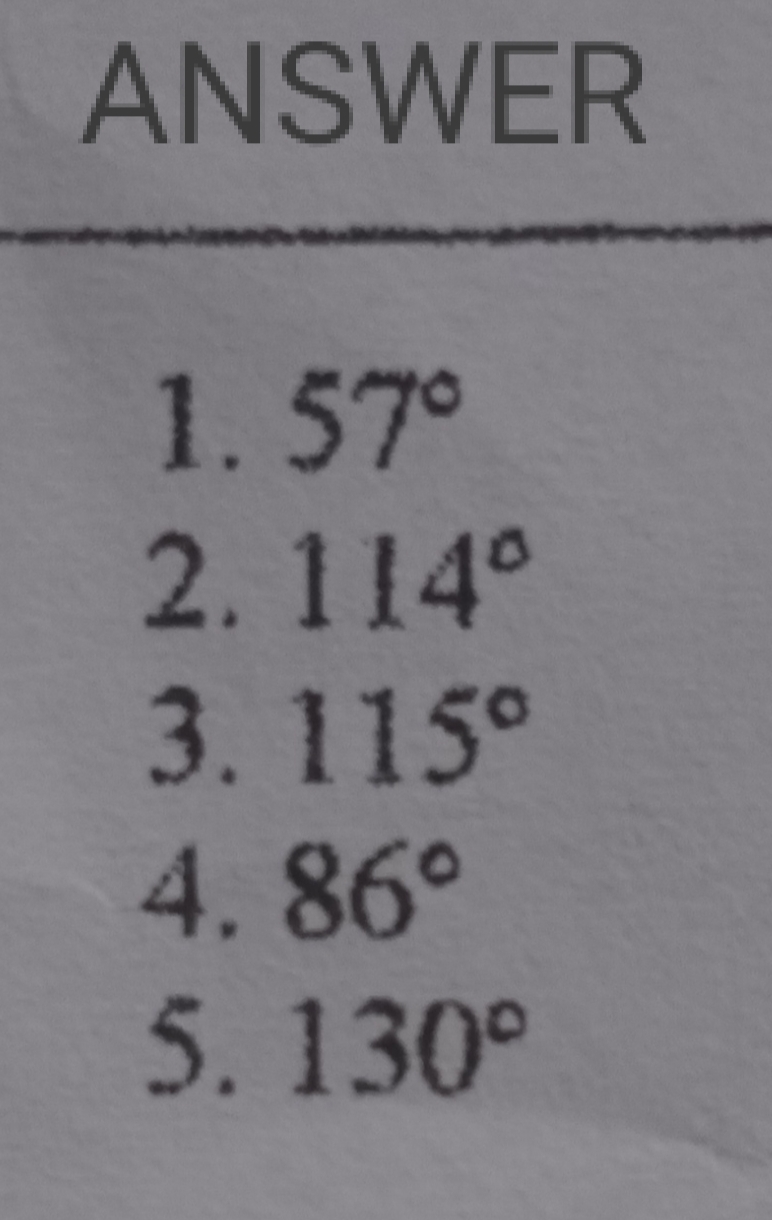 For ITEMS 1 and 2. If AD is a diameter of O R and