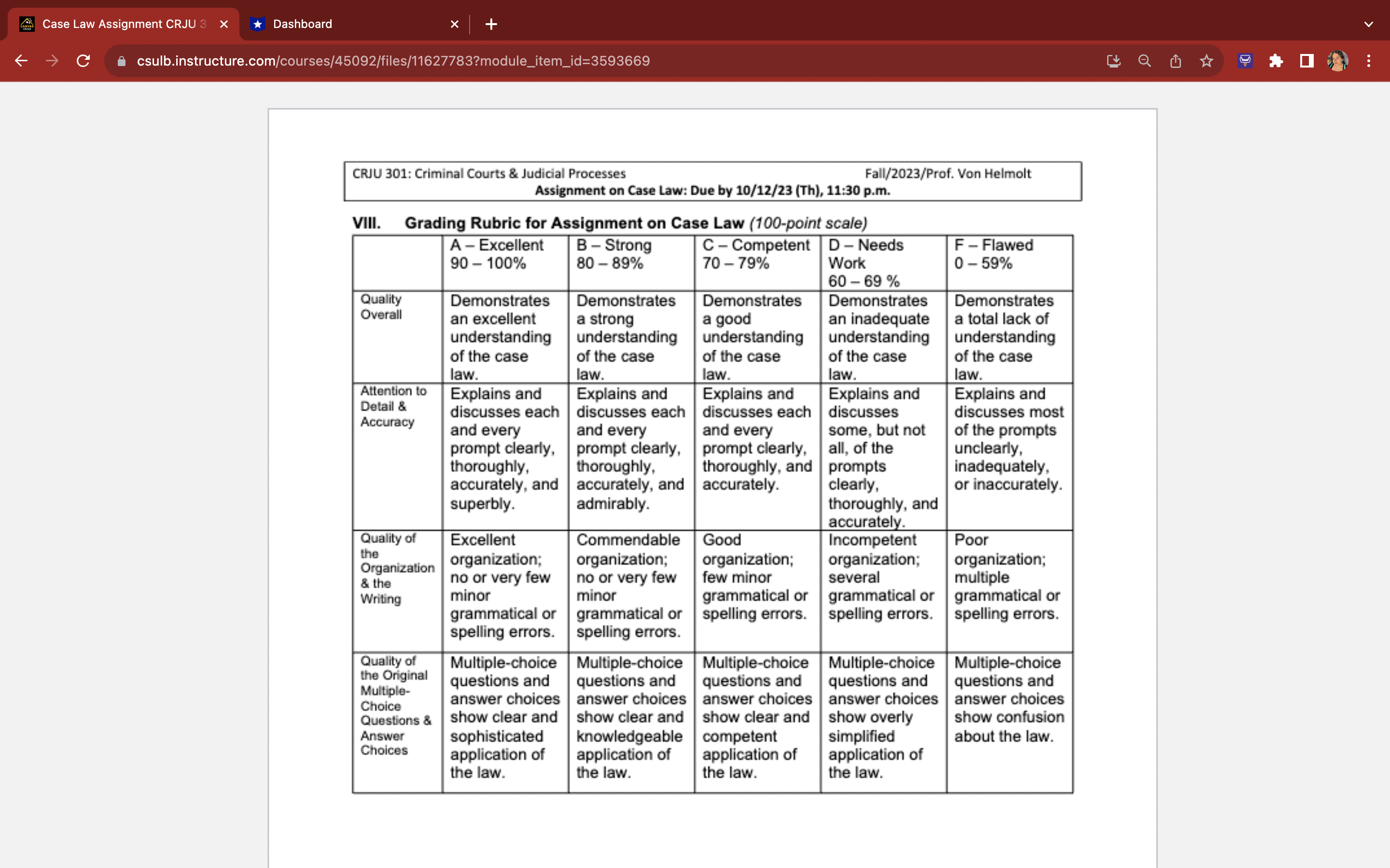 CRJU 301: Criminal Courts & Judicial Processes