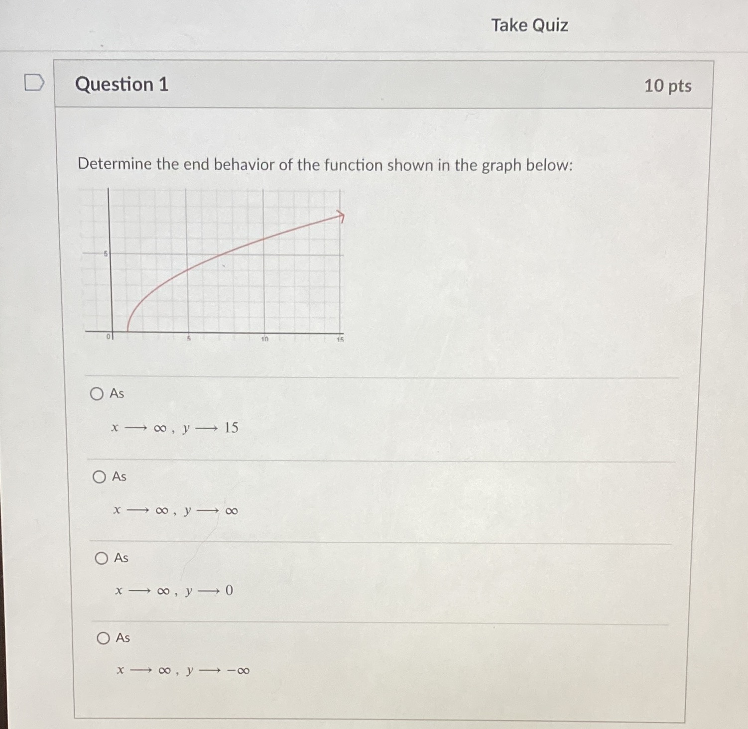 Take Quiz D Question 1 10 pts Determine the end