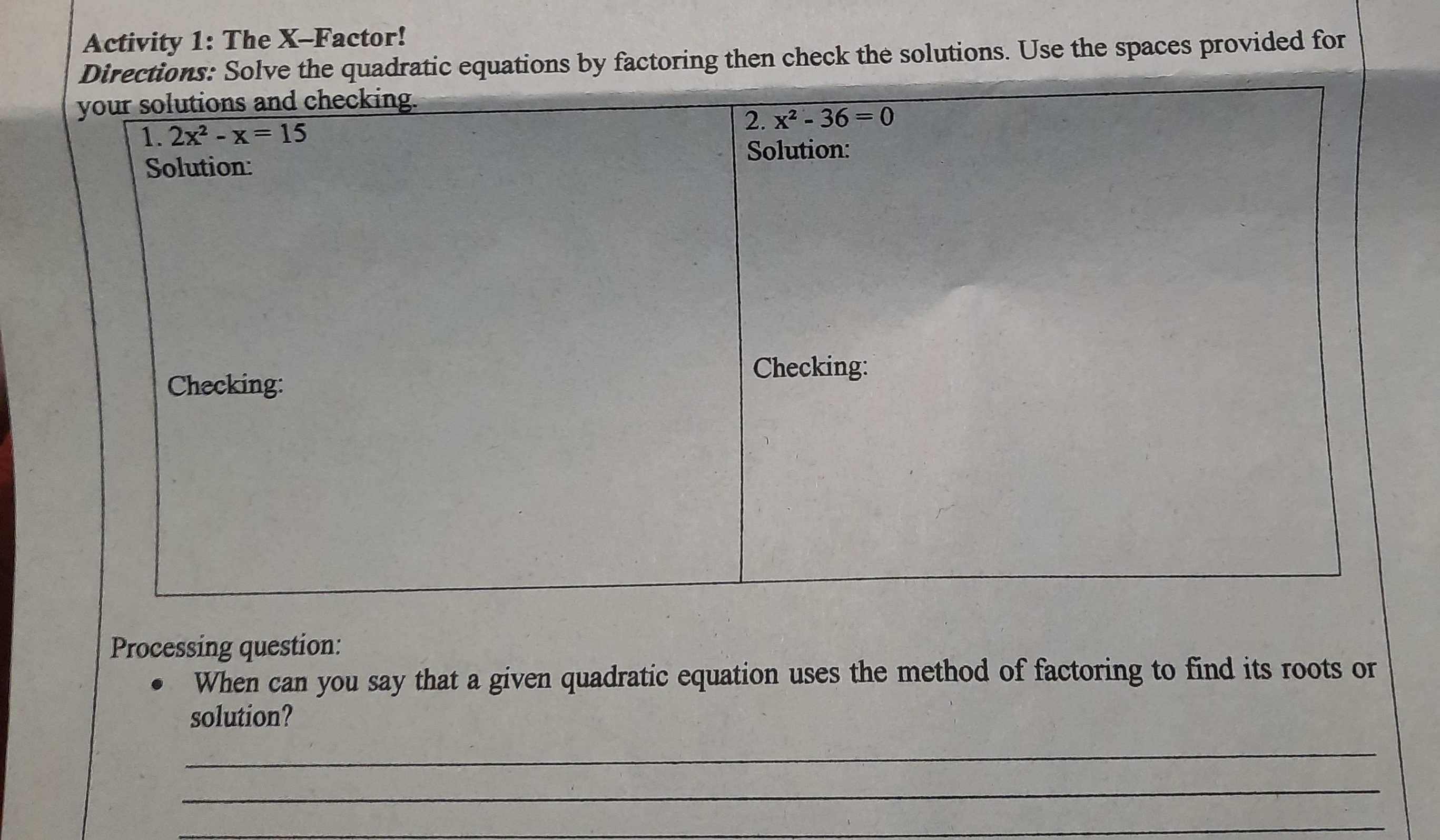 please have it in a step by step in format that i