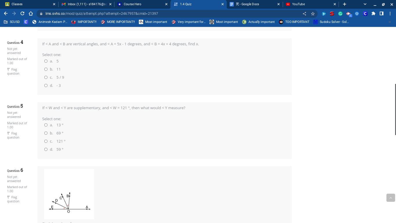 Classes X M Inbox (1,11 1) - $184176 @sc x *