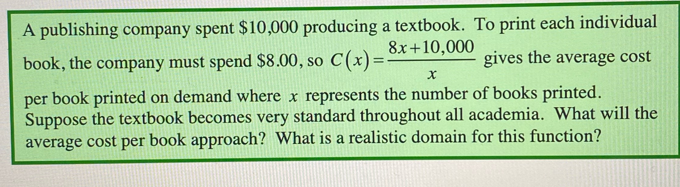 _A publishing company spent $104000 producing a