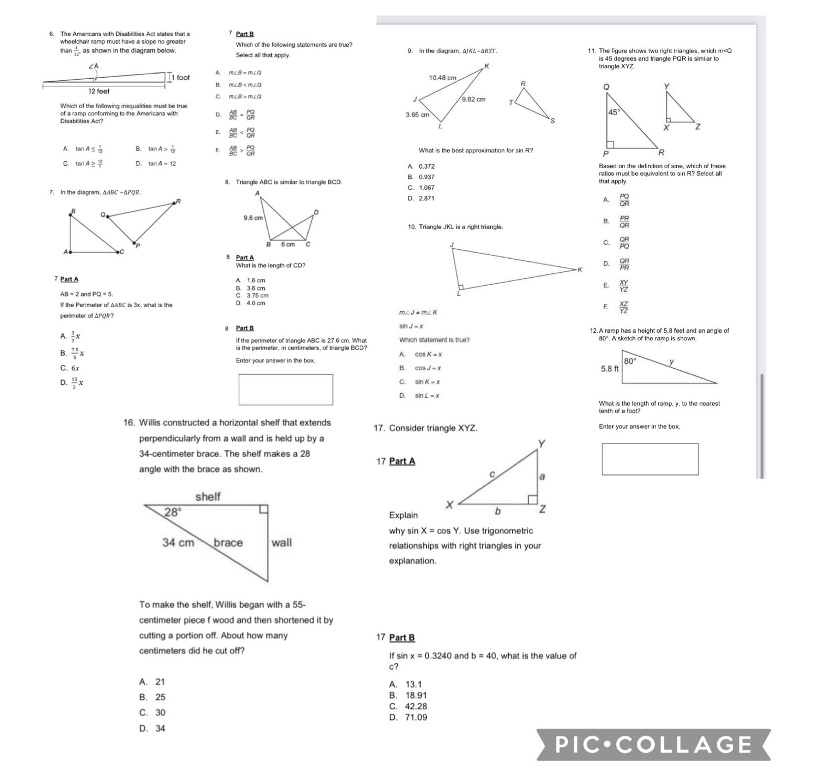 6. The Americans with Disabilities Act states