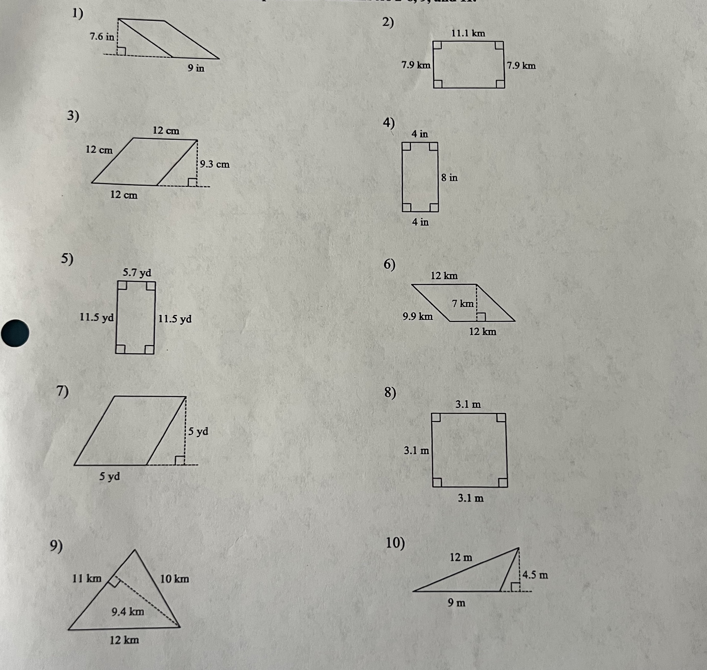 With steps thank u 1) 2) 11.1 km 7.6 in : 7.9 km