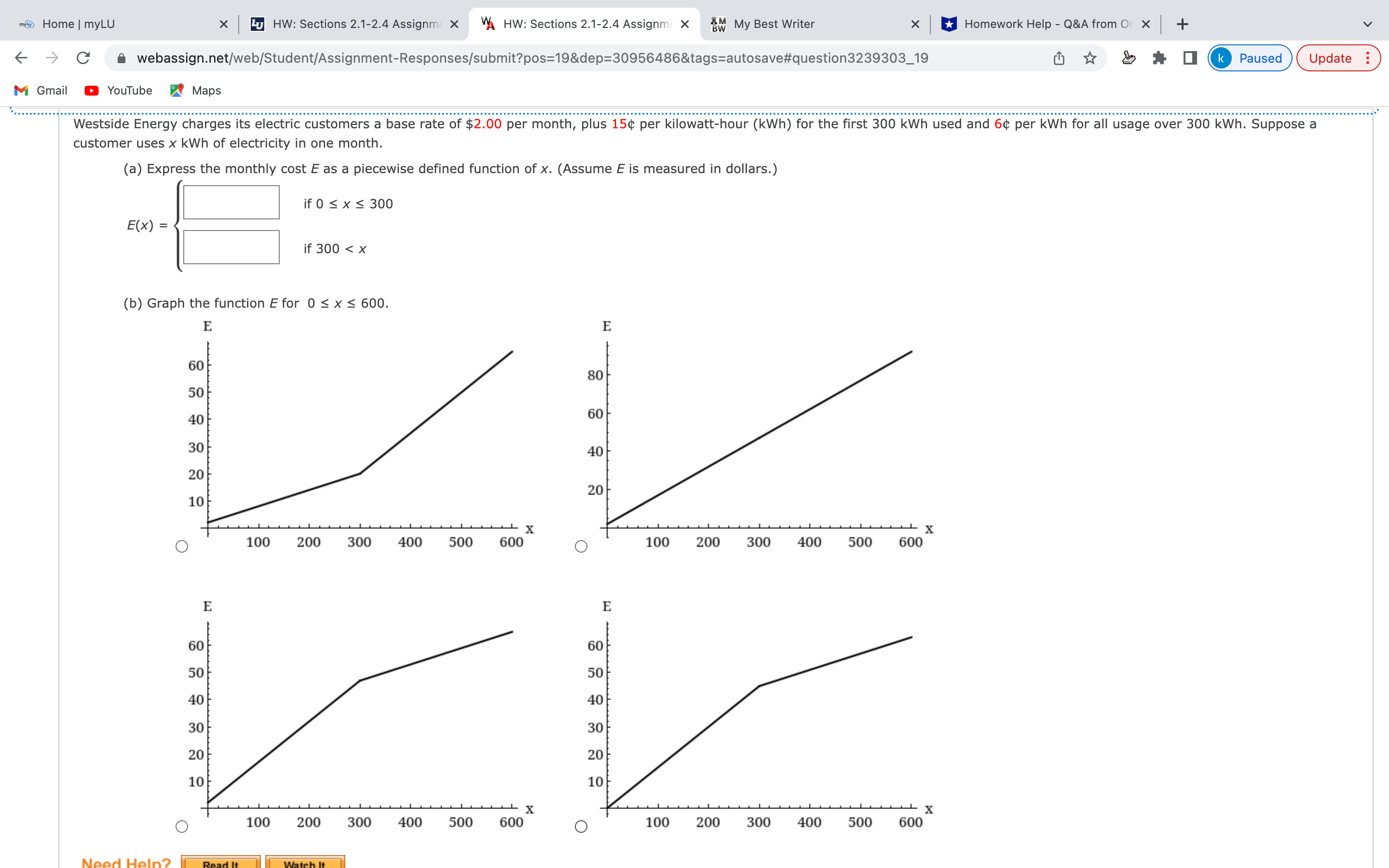 my Home | myLU x Lu HW: Sections 2.1-2.4 Assignm(