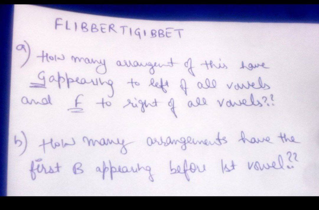 FLIBBERTIGIBBET How many allangent of this have