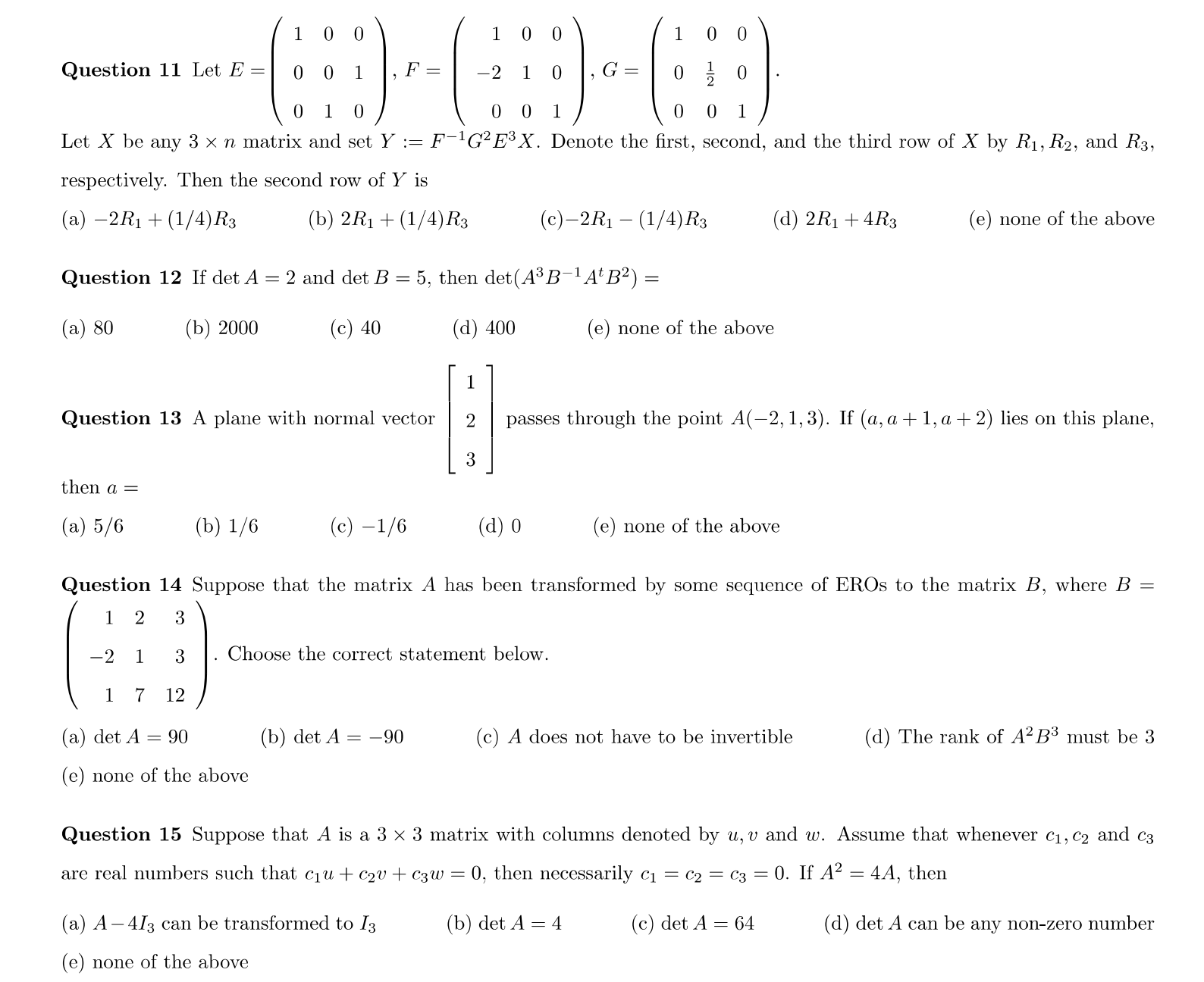 l 0 0 1 0 0 1 0 0 QuestionllLetE: 0 0 1 ,F: 72 1
