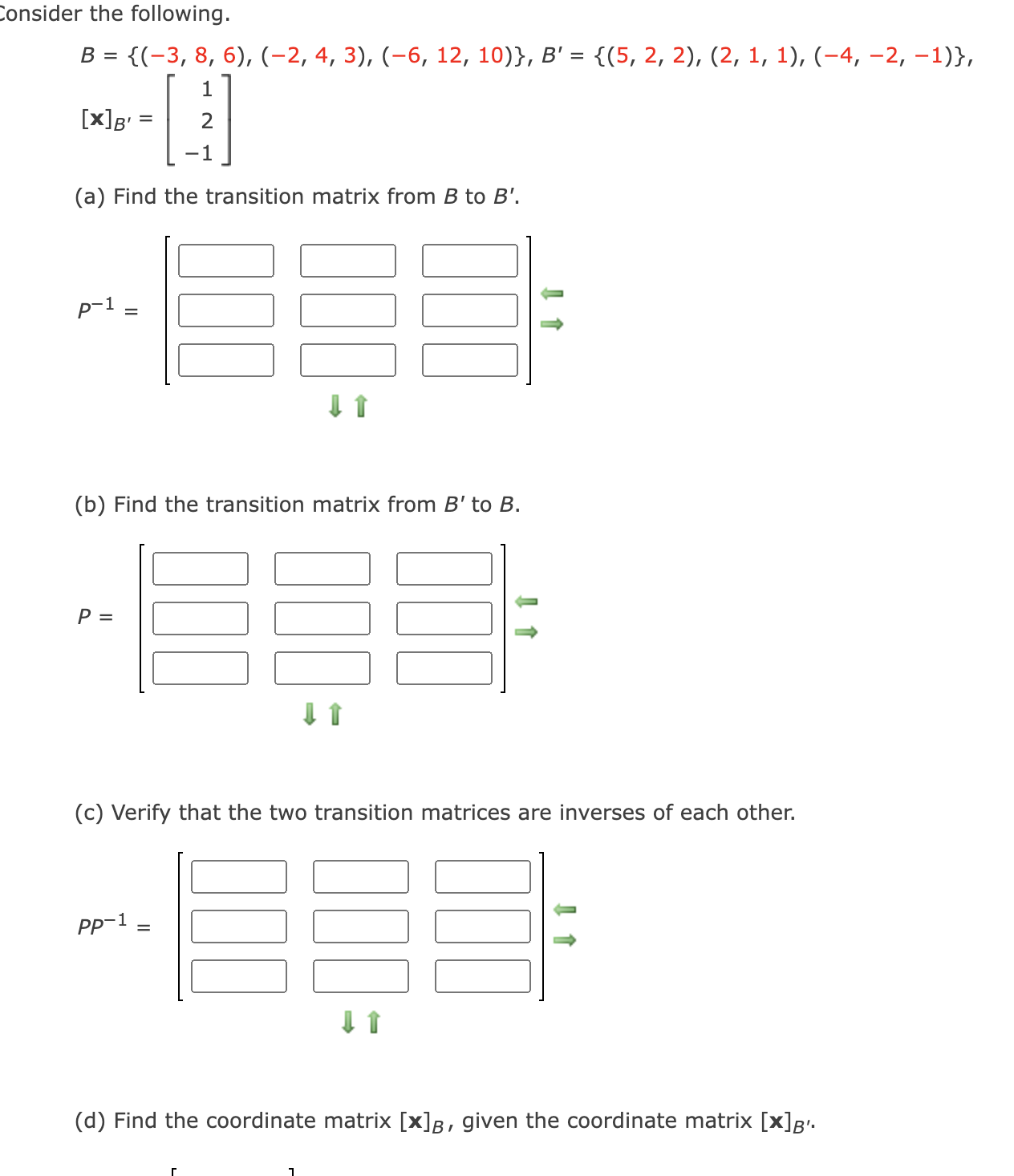 Needing help with this problem consider the