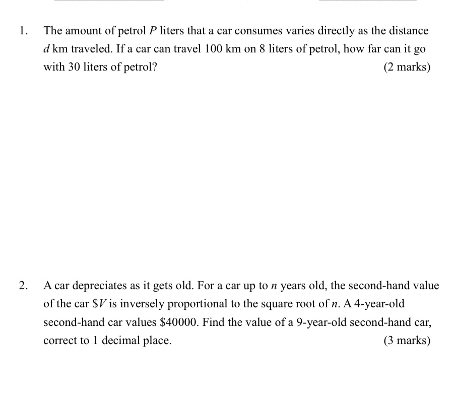 3.Suppose P varies directly as y and inversely as