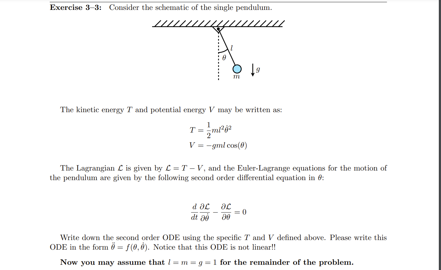 Exercise 3-3: Consider the schematic of the