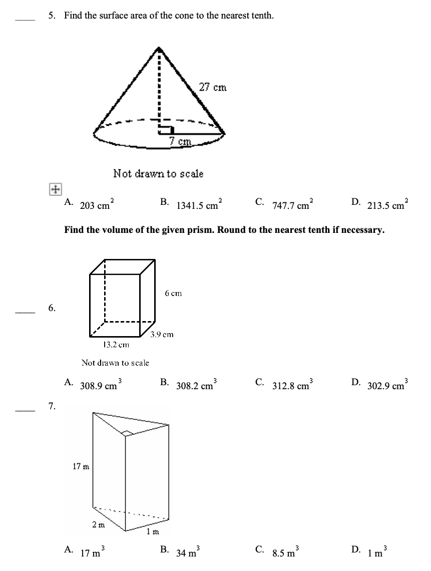 Please answer questions below and show work