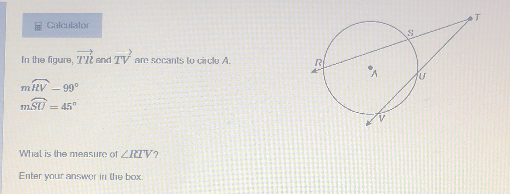 Calculator T S In the figure, T'R and TV are