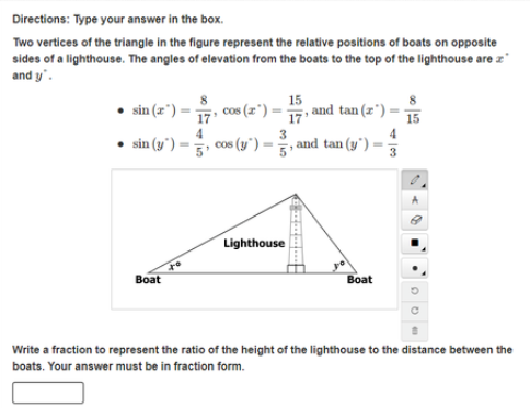 two vertices of the triangle in the figure