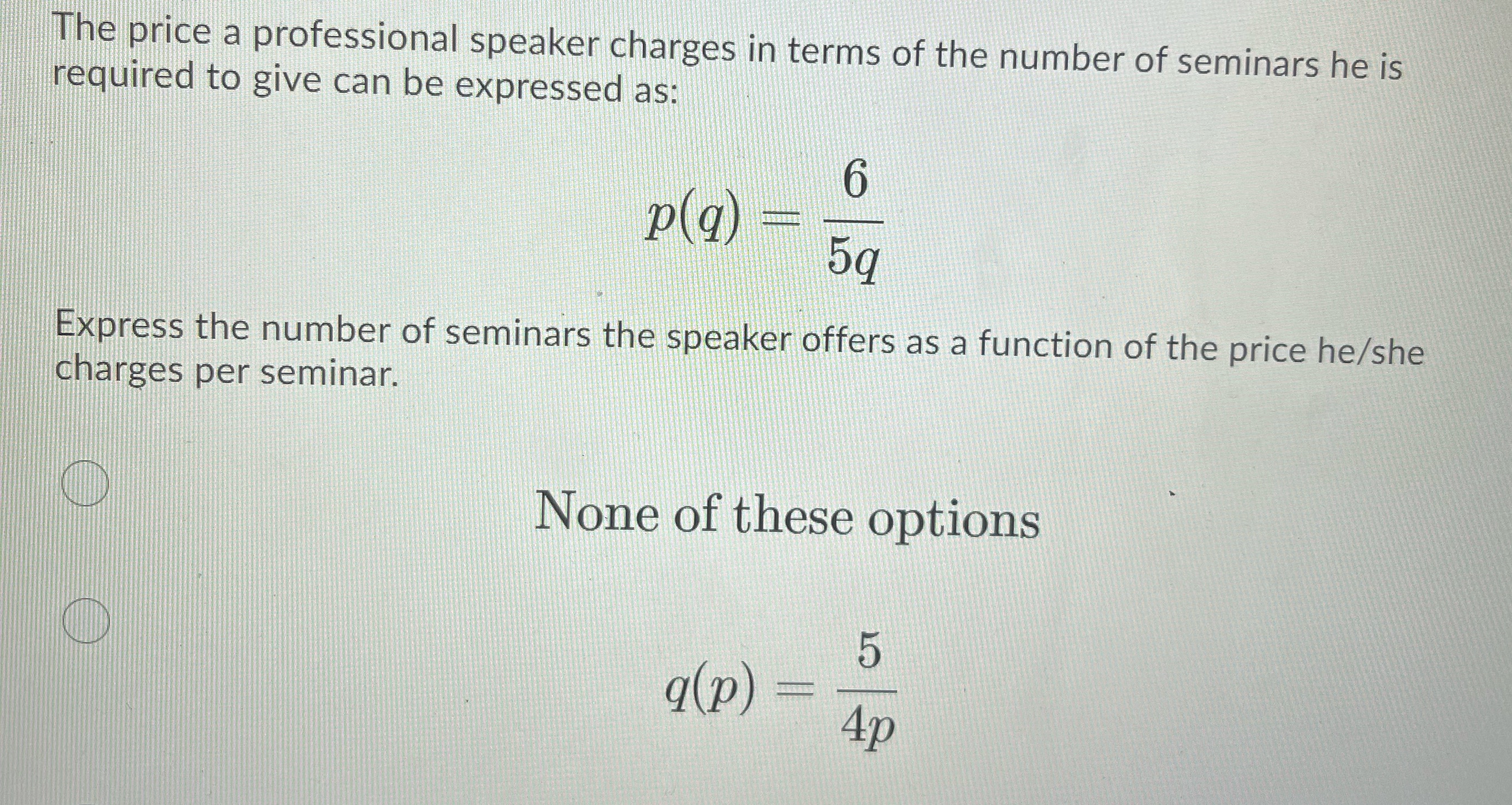 The price a professional speaker charges in terms