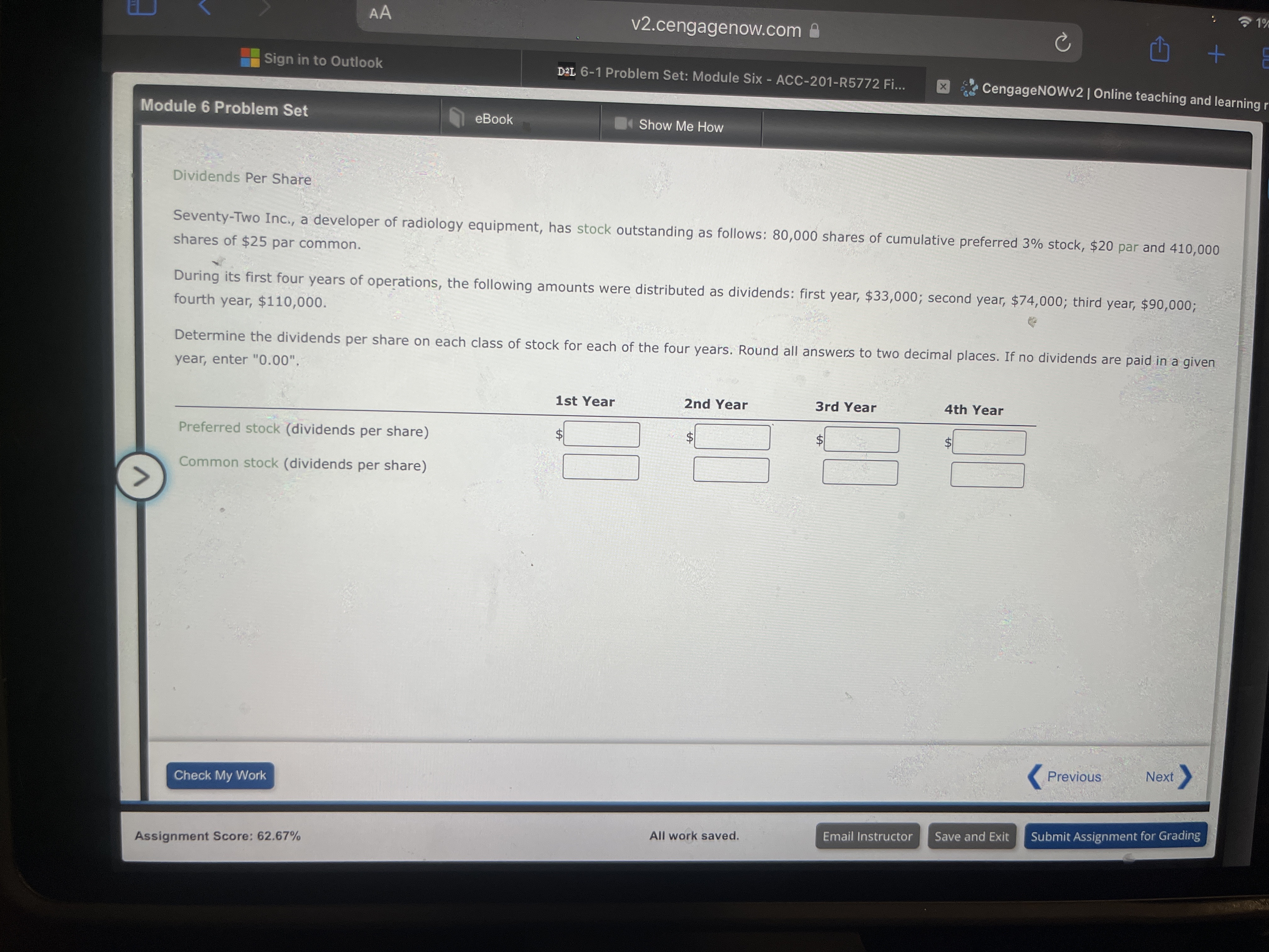 v2.cengagenow.com A Sign in to Outlook DEL 6-1