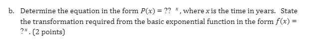 1:. Determine the equation in the Form P{x} =