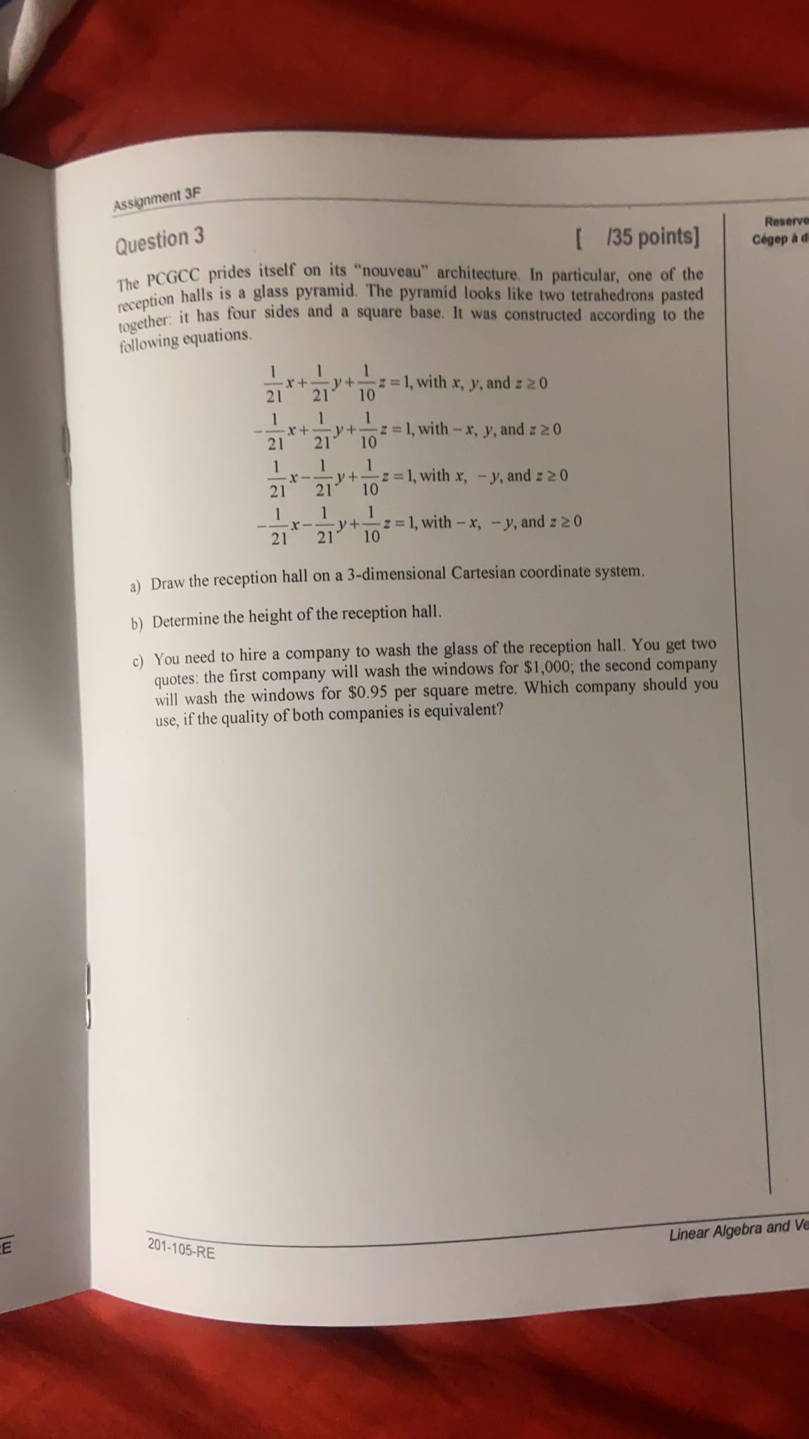 solve a b and c pls Assignment 3F Question 3 [