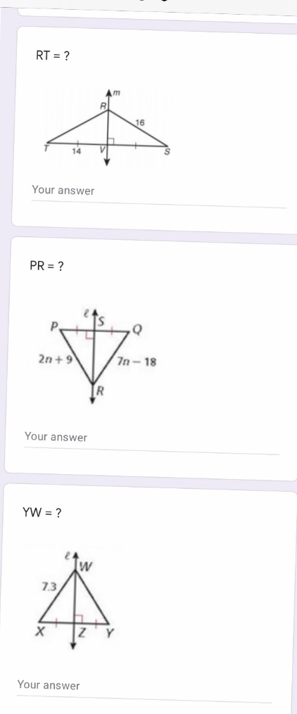 Dot down answers please. Thank you RT = ? Am R 16