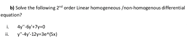 solve the following question b) Solve the