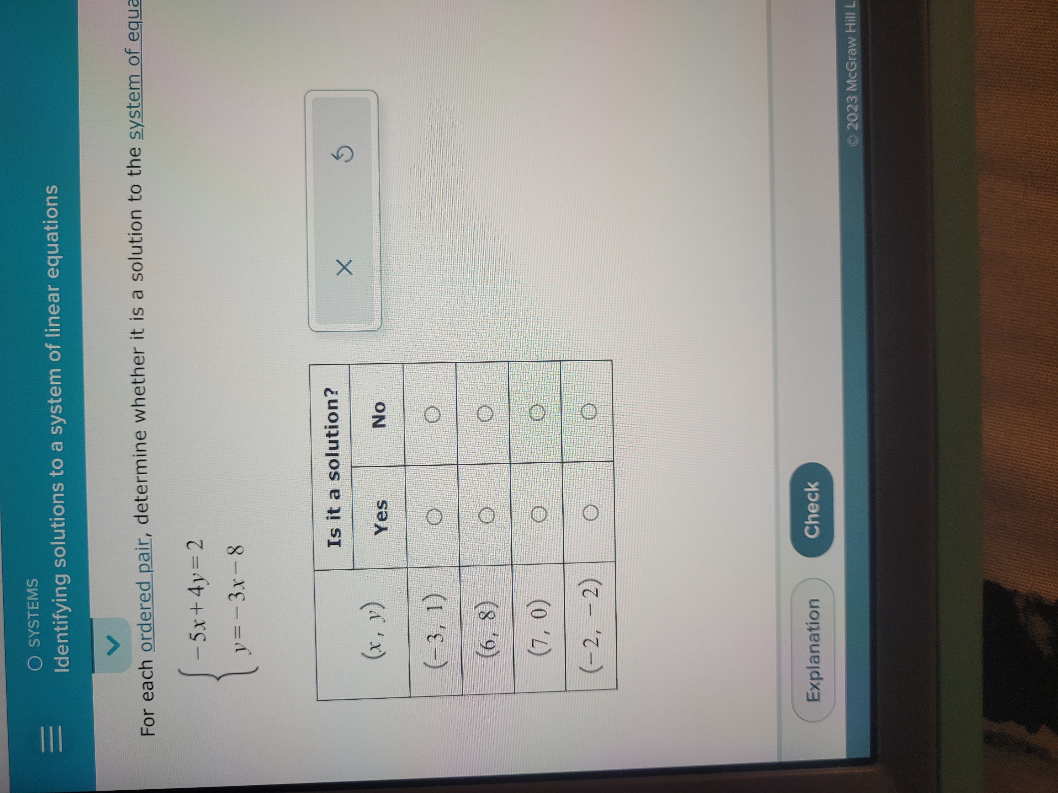 O SYSTEMS Identifying solutions to a system of