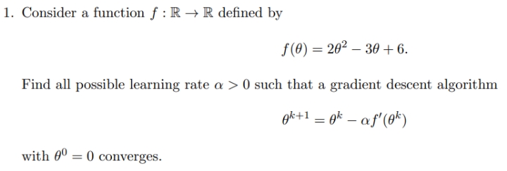 Please do fast 1. Consider a function f : R - R