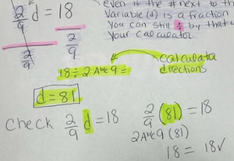 show work like this on paper \f\f\fRd = 18 even