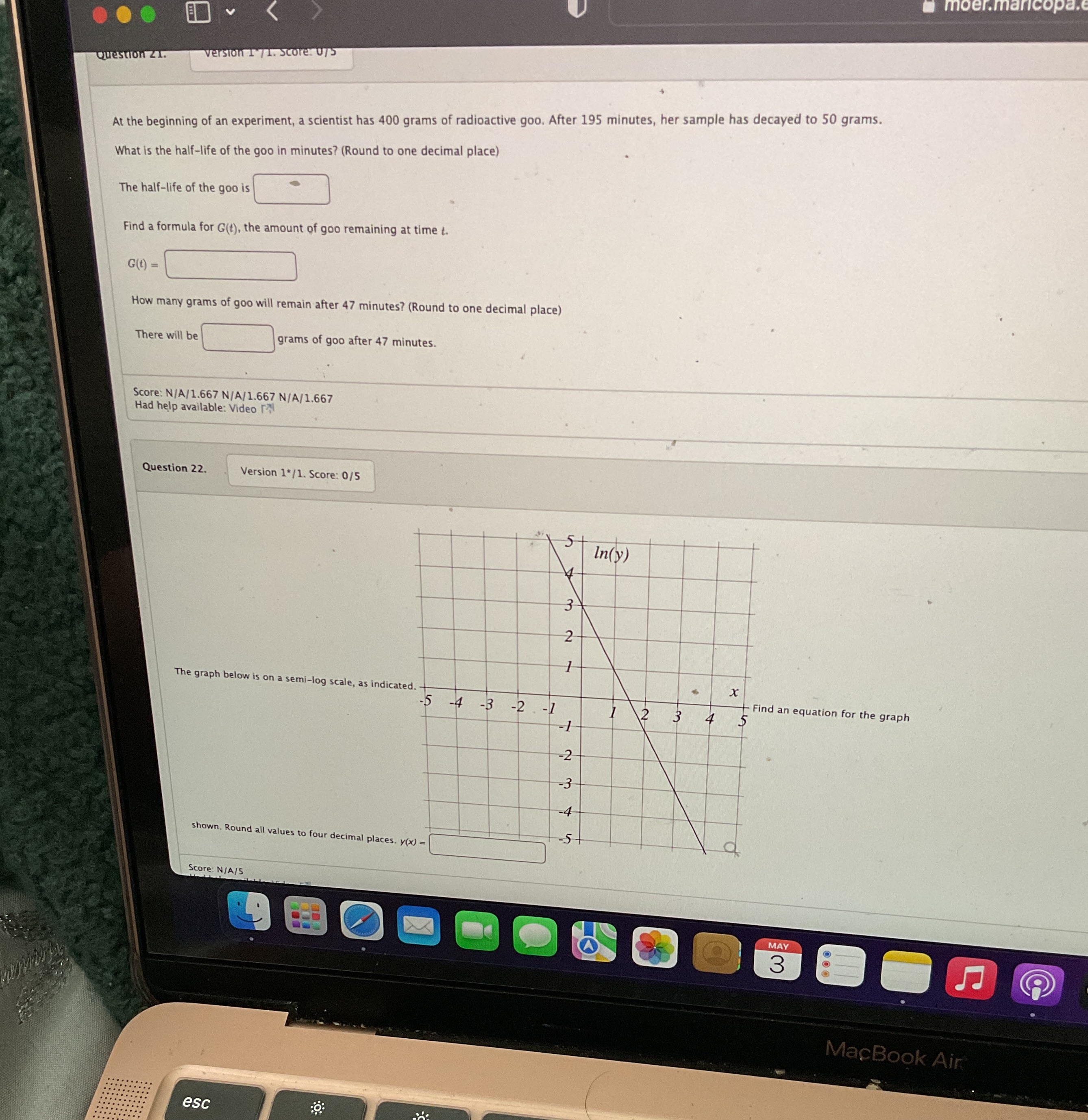 21-22 Question ZI. version T 71. Score. 075 At
