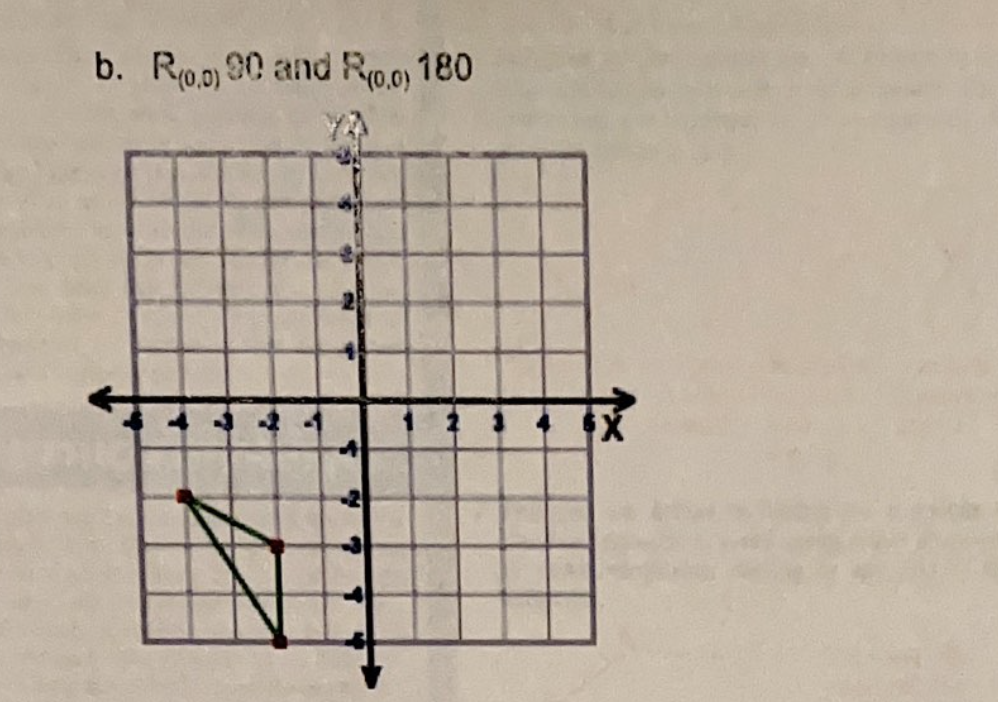 Perform the indicated Isometric Transformations: