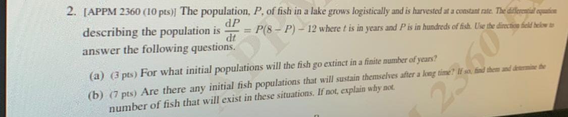 differential equations question help 2. [APPM