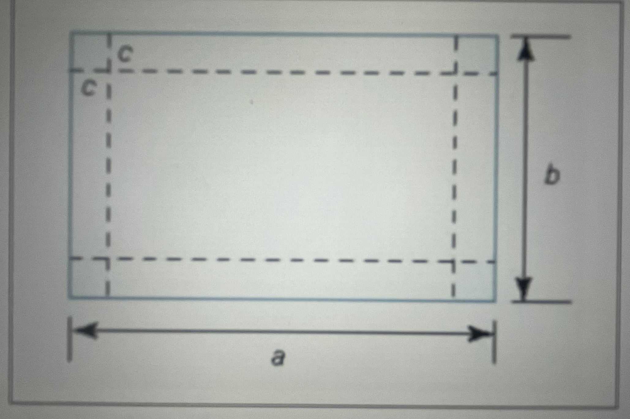 For a piece of cardboard with a = 14 inches, and