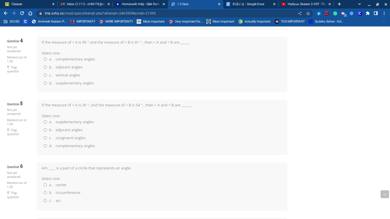Classes X M Inbox (1,111) - $184176@sc x * Course