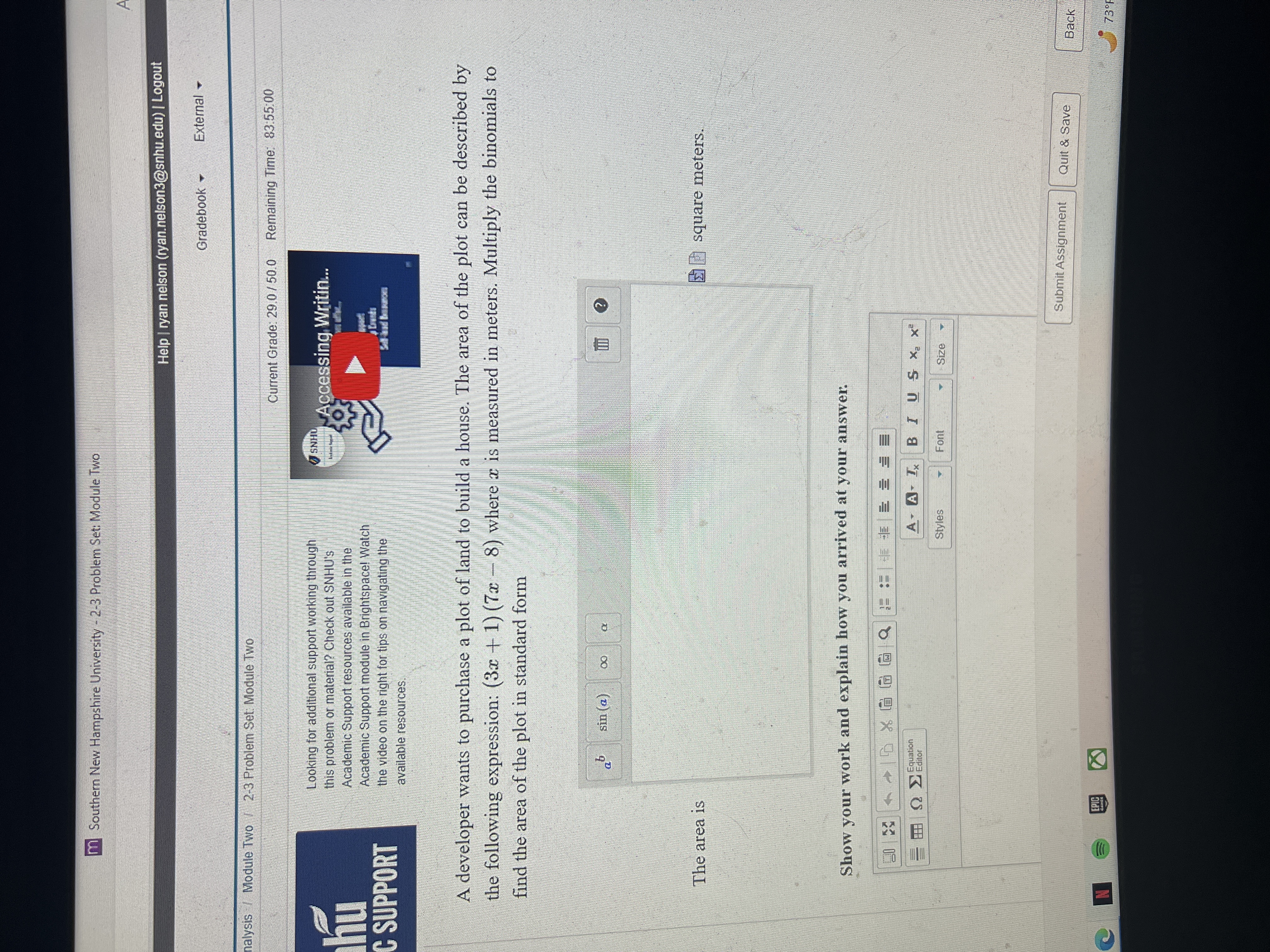 m Southern New Hampshire University - 2-3 Problem