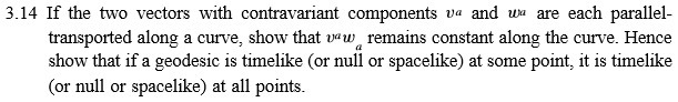 3.14 If the two vectors with contravariant
