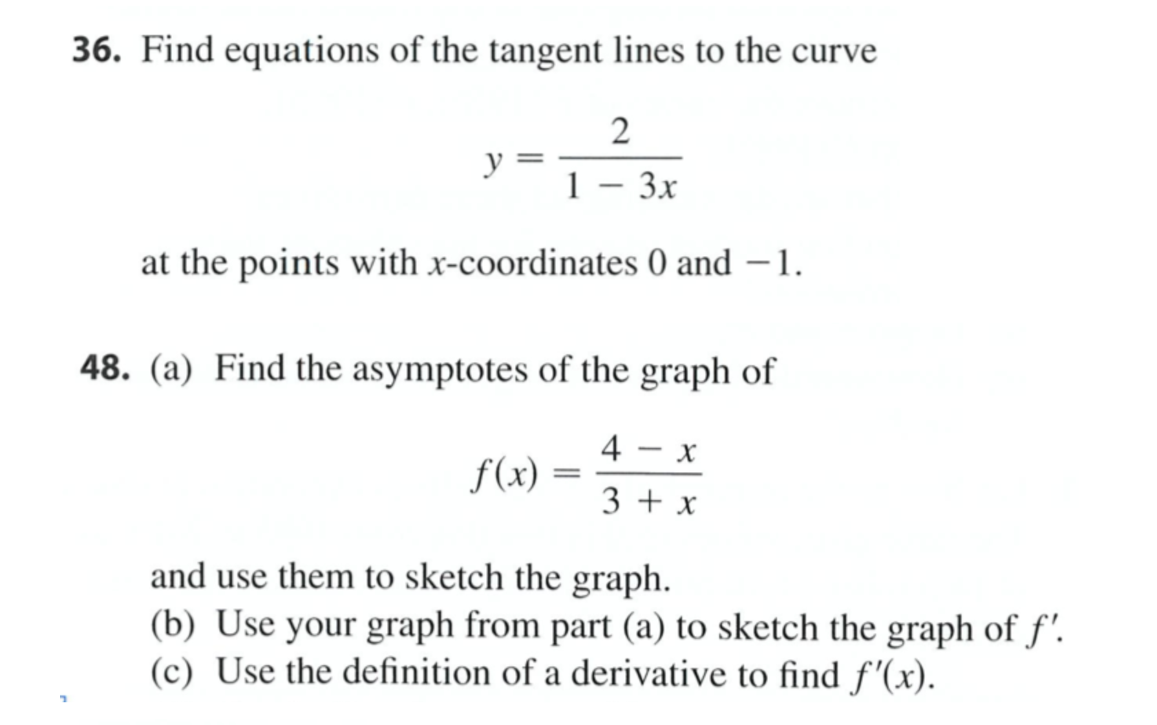 2. Sketch the graph of a function f that