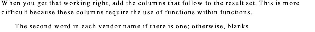 When you get that working right, add the columns