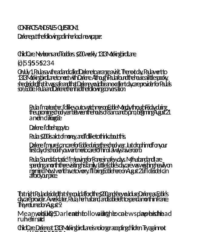 CONTRACTSANDSALES-QUESTION1