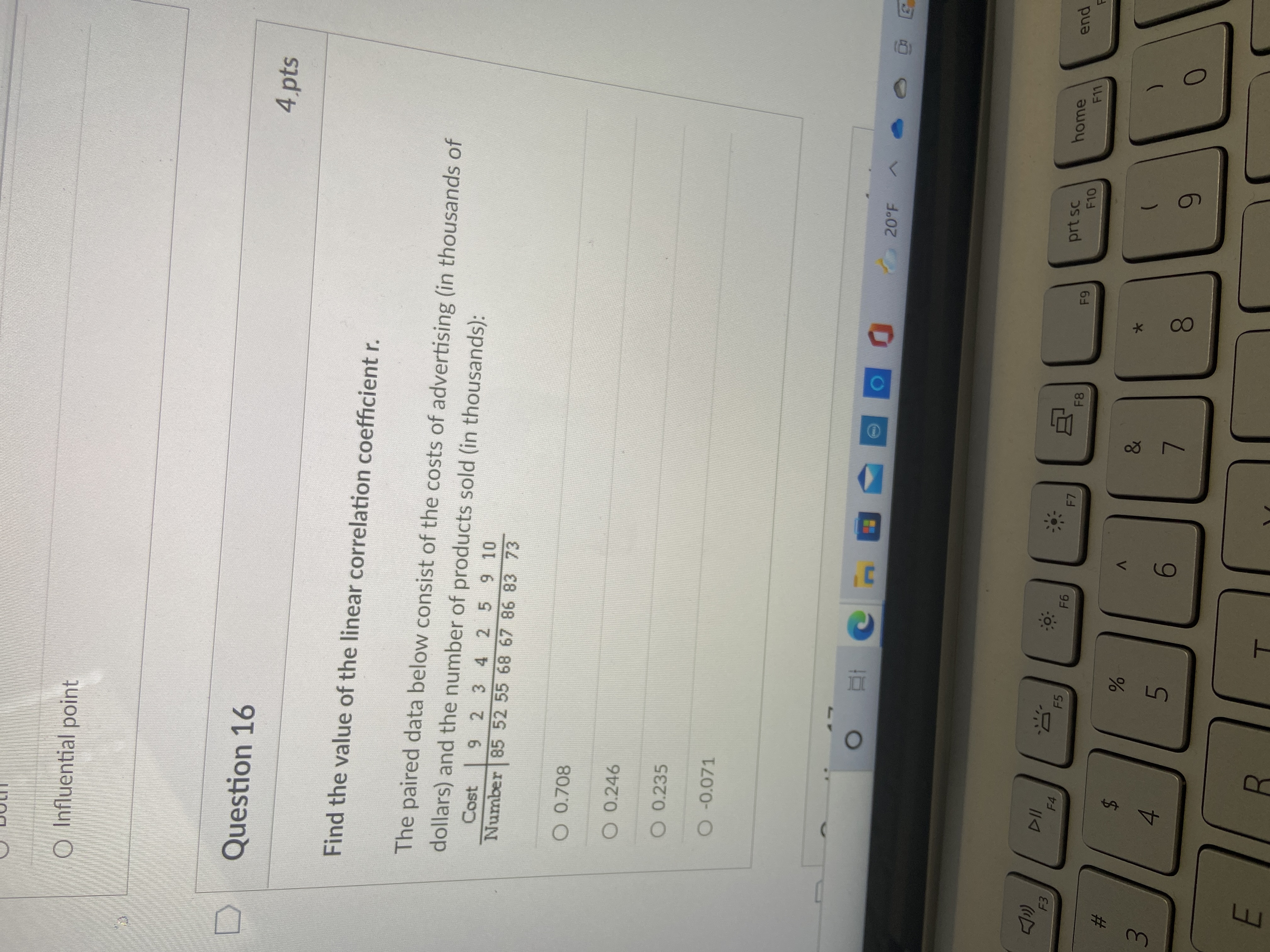 Question 12 4 p Solve. A school has just