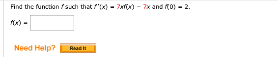 Find the solution of the differential equation
