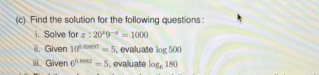kindly answer it perfectly (c) Find the solution