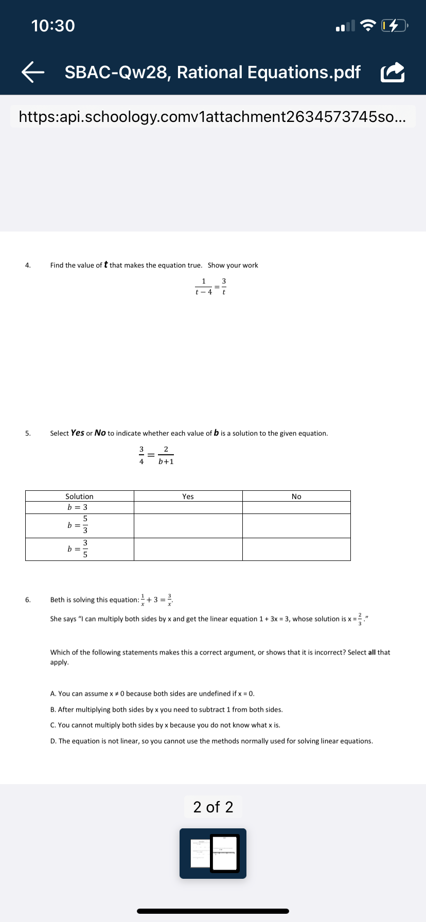 10:30 SBAC-Qw28, Rational Equations.pdf