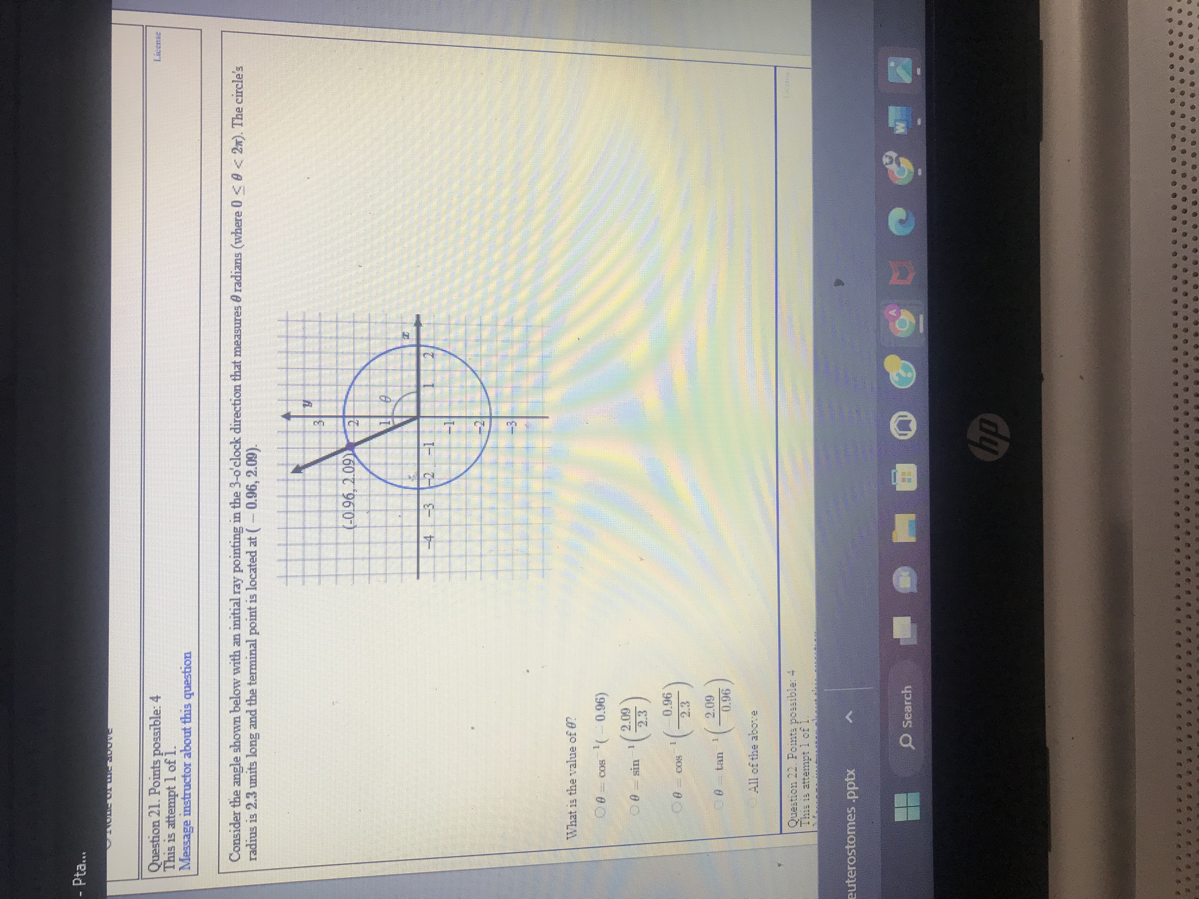 Pta... Question 21. Points possible: 4 License