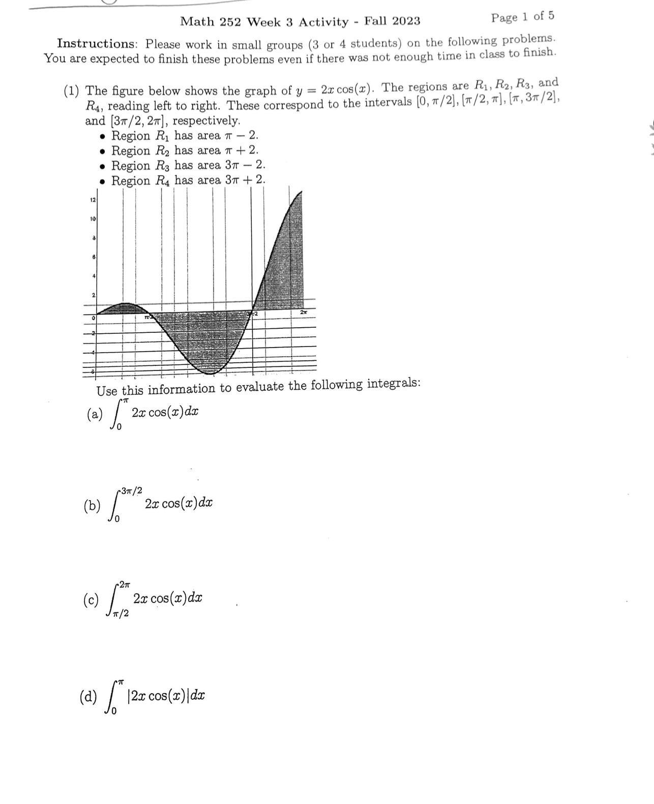 Math 252 Week 3 Activity - Fall 2023 Page 1 of 5