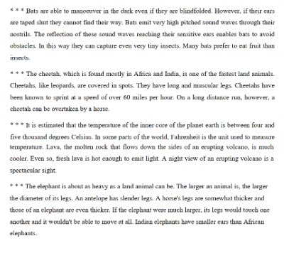 * * Bats are able to manocuver in the dark even