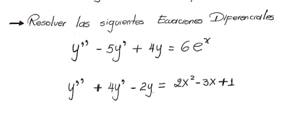 Resolver las siquientes Eccaciones Diperenaid les