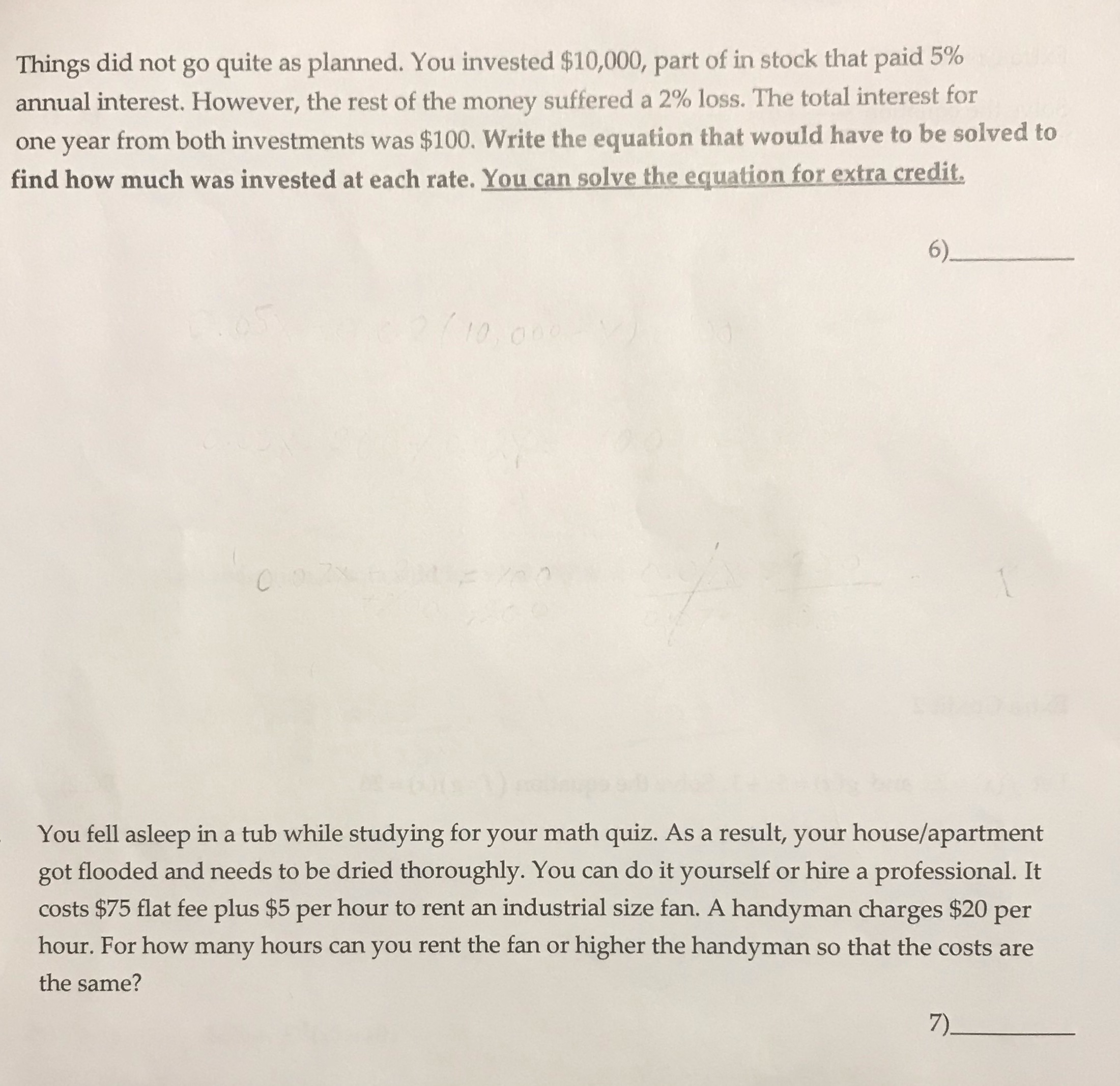 Things did not go quite as planned. You invested